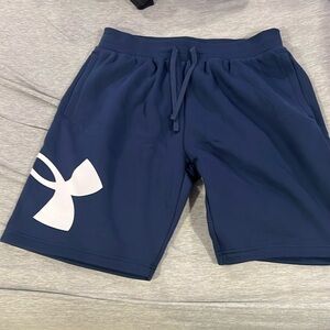 Blue under armor shorts